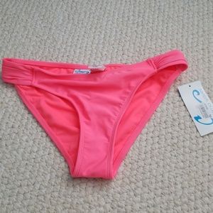 California Waves Coral Bikini Bottoms Size M